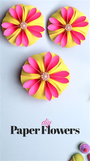 42K views · 369 reactions | How to make easy paper flower  #diy #paperflowers #flowermaking #papercraft #craftideas | D.I.Yay | Facebook