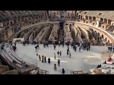 Inside the Colosseum: Exploring the Gladiator Arena & Underground Tunnels in Rome, Italy 🇮🇹