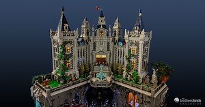 Incredible, fully lit LEGO Batman Wayne Manor with huge Batcave underneath stands over 6 feet tall [Exclusive] - The Brothers Brick