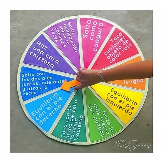 RULETA DE COLORES SOBRE SEGUIR INSTRUCCIONES PARA NIÑOS | By Jenny ❤