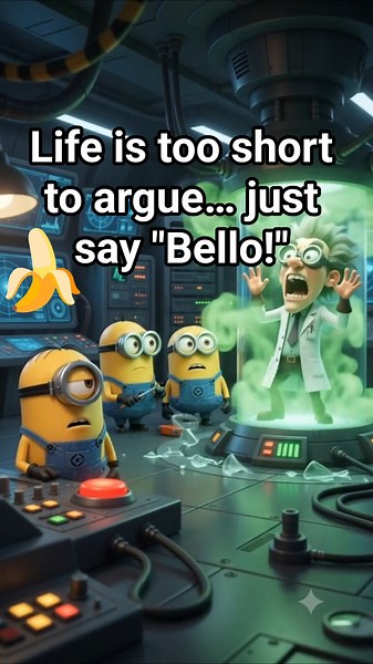 Grab a banana, & keep laughing like a Minion!🍌💛 #minons #chibi #3danimation #minionlove #banana