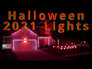 Halloween 2021 Lights - Full Show 4K