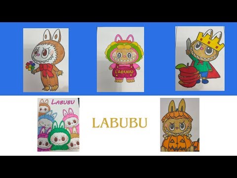 LABUBU New Coloring Pages / How to Color New Popular Labubu Monsters /Colorful drawings