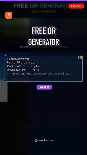 How to generate text or link to QR code #qrcode