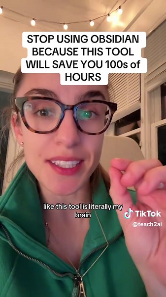 Sophie | AI Education (@teach2ai)’s video of obsidian