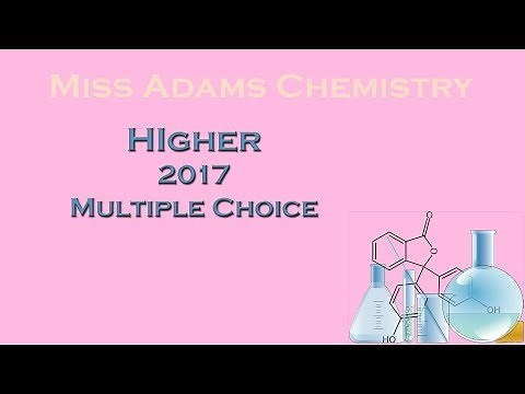 Higher 2017 Section 1: Multiple Choice
