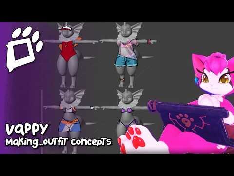 Outfit: All the Concepts, Actually | Vappy VRC Model (Part 18) [Lune Snowtail]