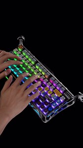 GravaStar Mercury K1 Pro Wireless Mechanical Gaming Keyboard, 75% Layout RGB Custom Keyboard, Hot-Swappable Linear Switches – Aluminum Alloy, Interstellar Silver Brushed Metal Look