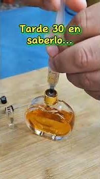 How to get perfume out of a large bottle #tips #didyouknow #perfume #viralshorts