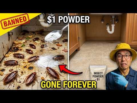 BANNED $1 Powder KILLED an Entire Cockroach Colony. GONE FOREVER. THEY HID THIS