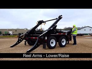 Felling Self-Loading Reel Trailer Operation
