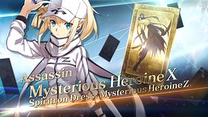 11K views · 770 reactions | ★5 (SSR) Mysterious Heroine X (Assassin) returns with a new Spiritron Dress! Mysterious Heroine Z has arrived! ★5 (SSR) Mysterious Heroine X (Assassin) is still available through the SABER WARS 2 Pre-Release Pickup Summon! For more information on how to obtain the Spiritron Dress Mysterious Heroine Z, visit https://fate-go.us/news/?category=NEWS&article=%2Fiframe%2F2021%2F1018_saberwars2%2F | Fate/Grand Order USA | Facebook