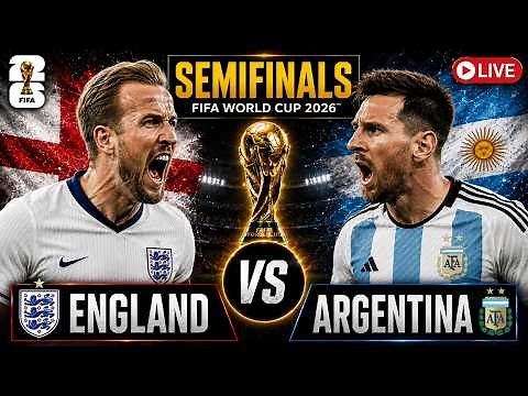 England vs Argentina - 2026 FIFA World Cup - Semifinals - Live Stream Color Radio Broadcast