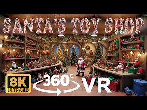 Santa's Magical Toy Shop VR Tour | A Festive 360° Adventure