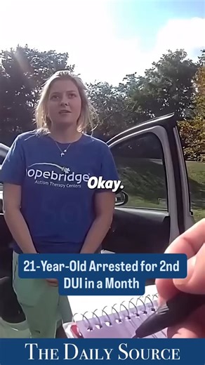 The Daily Source 🪶 on Instagram: "📍 Ohio — A 21-year-old woman was arrested for her second DUI in just one month. Bodycam footage shows her struggling to answer basic questions and becoming increasingly dramatic during the stop."