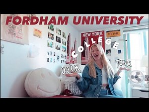 COLLEGE DORM TOUR + move in @FordhamUniversity