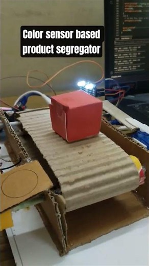 Color Sensor Based Product Segregator #projects #servo #arduino #internship #colorsensor #internship