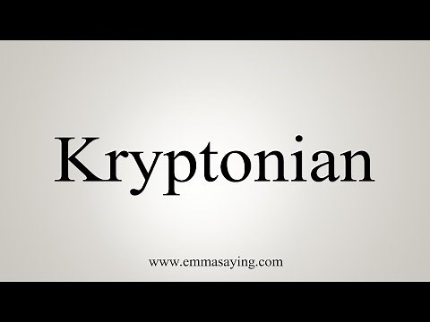 How To Say Kryptonian