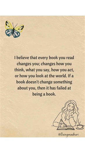 Every Book You Read Changes You | Inspiring Reading Quote #Books #Reading #BookQuotes #BookLovers