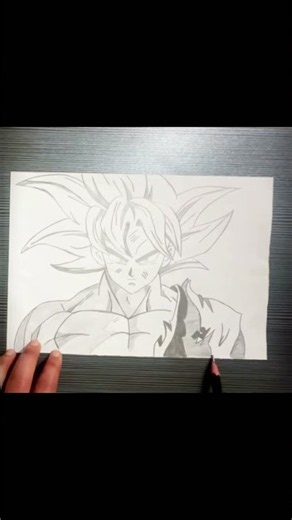 Goku Drawing 🔥 | Dragon Ball Super Drawing | Easy Goku Sketch #shorts #viral #goku