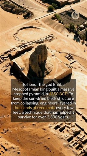 9.6K views · 91 reactions | Ancient engineers used reed mats to help a massive mud-brick pyramid survive for over 3,300 years. #ancienthistory #archaeology #historyfacts | Ancient Blog | Facebook