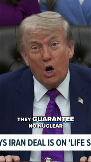 President Trump refers to the deal with Iran as being on 'life support'