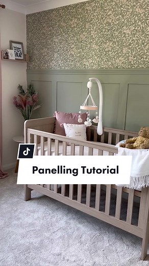 Panelling Tutorial ✨ #panelling #diytutorial #nurseryinspo #fyp #nurserydecor #wallpanelling #diyuk #diyblogger