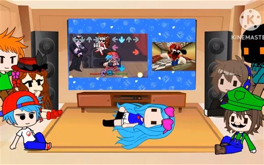 Fnf react to Mario Plays: Friday Night Funkin! Daily December of SMG4 Episode 3