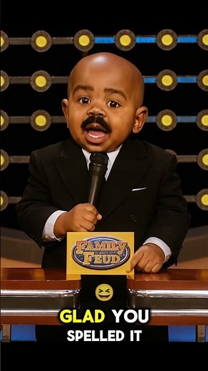 Baby Family Feud Pork What? 😂