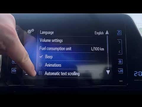 Toyota C-HR I (2016-2023) – How to Enable System Animations