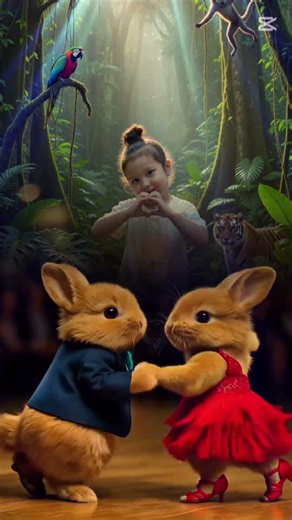 Raqqosa quyonchalar — Dancing Bunnies 🐰💃