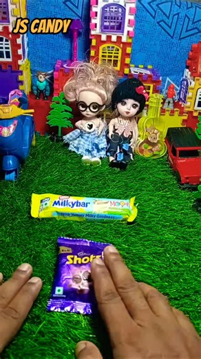 Milkbar Chocolate & Cute Dolls 🍫😍 | JS Candy | Funny & Satisfying Chocolate Video #Shorts