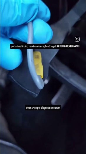 Diagnosing a no crank no start and you find this on the ignition switch wiring