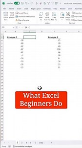 From Negative to Positive Values in Excel | Beginner to Advanced