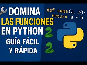 🔧 Domina las Funciones en Python 🐍 | Guía Fácil y Rápida