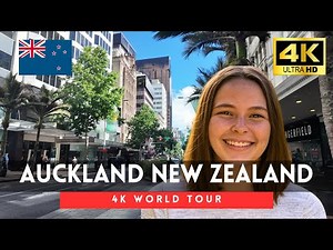 New Zealand walking tour - 3 hours Auckland downtown walk 4k 60fps
