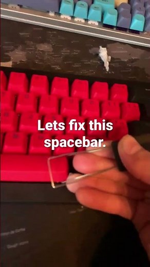 How to make your spacebar THOCK for free #keyboard #mechanicalkeyboard #switches