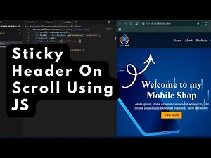 Sticky Header On Scroll Using JS