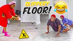 7.4K reactions · 1.7K shares | SLIPPERY FLOOR PRANK (HILARIOUS) | Binks So Famous | Facebook