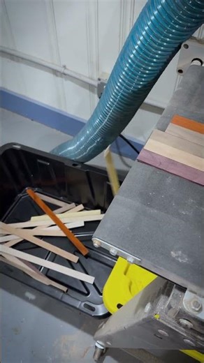 Sanding thin strips for a chaos turning blank. #woodworking #woodturning #segmentedwoodturning