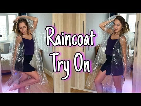 [4K USA] Raincoat Try-On Haul with Lexi