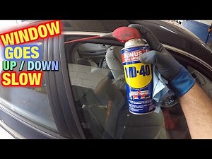 Window dont go up and do properly quick solution to lubricate and fix with WD-40