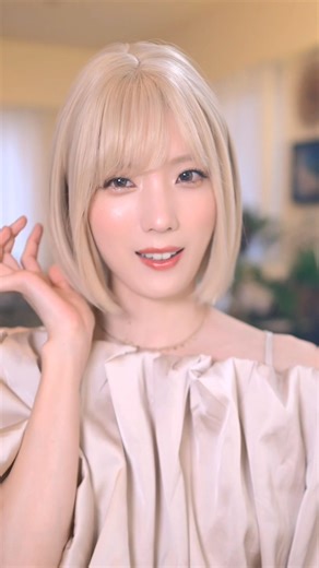 金髪ボブにイメチェン！みんなはどっちが好き？ #shorts