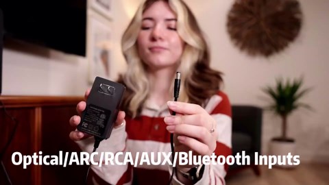 Powered Bookshelf Speakers, Vinyl Record Player Speakers with 4 Inch Woofer, Active Turntable Speakers Wired Optical/ARC/RCA/AUX/BT Input, HiFi Stereo Speakers for TV Computer CD Player