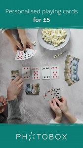 Personalised playing cards for just £5! ✌ Say NO to quarantine boredom 🎁🧸 | Photobox