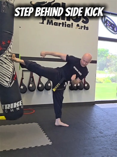 Step Behind Side Kick Tutorial! . #martialarts | side kick