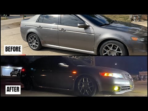 Installing TEIN coilovers on Acura TL 04-08
