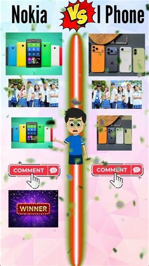 I phone vs nokia❓ #shorts #ytshort #viralshort #comparison