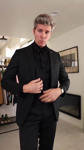 All-Black Groom’s Suit—The Ultimate Wedding Power Move