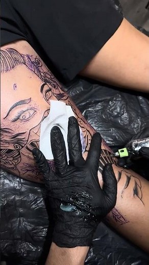 🐍 Japanese Leg Sleeve Tattoo | Hannya Mask & Snake Irezumi Full Leg Design 🐍
